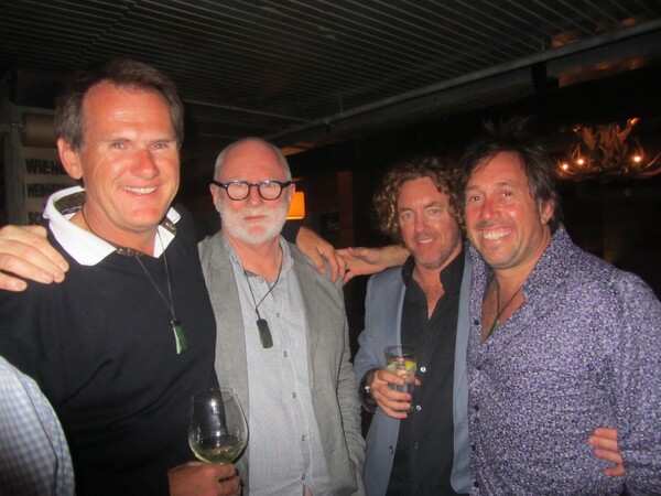 My writing mentor and friend Tom Scott with Mal and Myles