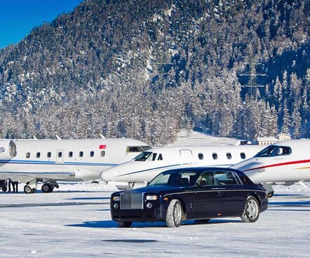 St Moritz private airport