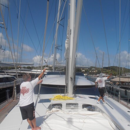 Final prep for sailing