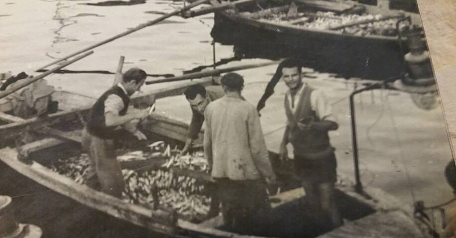 Kata's father and Katarina's grandfather ZVONKO fishing in Trpanj