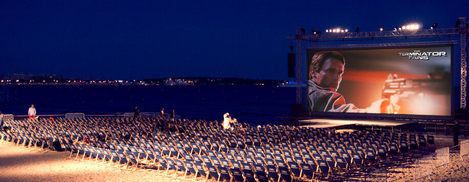 Free movies on the Cannes beach