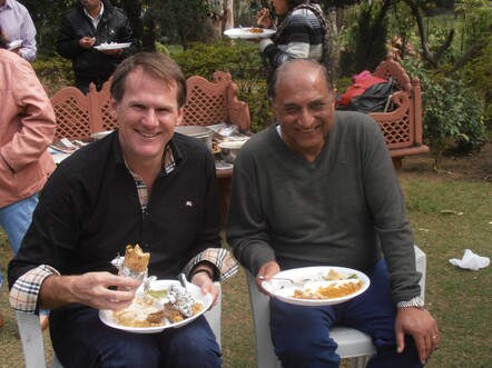 Me and Virender S. Datta who was once one of India's top chefs before he opened IICA.