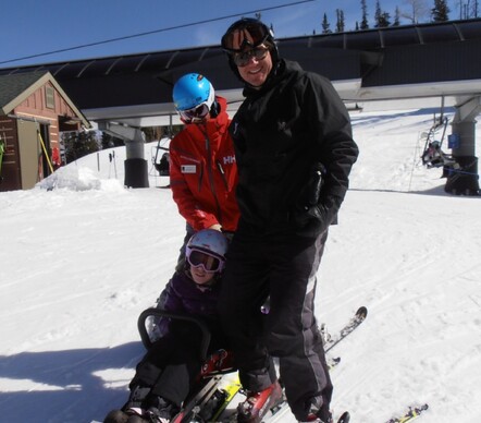 I had a wonderful time skiing with young Elizabeth