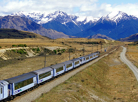 The TranzAlpine Train; Christchurch to Westcoast