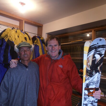 Local ski legend Kashmir Karan