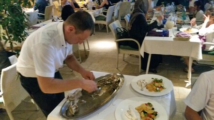 Whole fish chargrilled is a must in Croatia