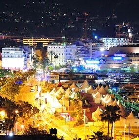 Cannes takes on a new life at night